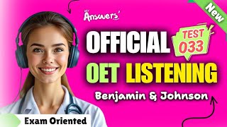 OET LISTENING TEST 10102024 oet oetexam oetnursing oetlisteningtest [upl. by Kiah]