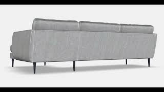 SMEDSTORP 4seat sofa with chaise longue 1  AR  Store [upl. by Stucker]