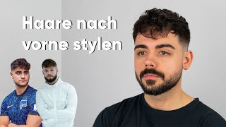 Haare nach vorne stylen wie EliasN97  Haarstyling Tutorial French Crop [upl. by Ahsenek]