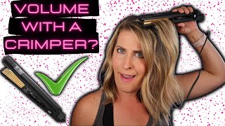 Volume Hair Hack with a Hair Crimper [upl. by Aremaj954]