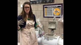 How to use the Pug mill to mix clay [upl. by Woolley]