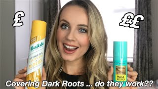 Covering Dark Roots  L’Oreal Paris Magic Retouch vs Batiste Comparison and Review  Katie Power [upl. by Nevai]