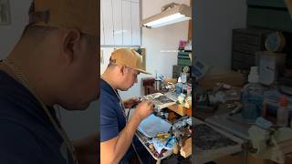 soldering gold piece easily and quickly [upl. by Dustan]