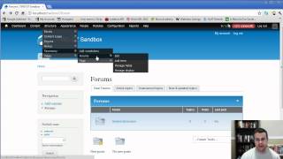 How to Set Up Drupal 7 Forums with the Advanced Forum Module [upl. by Ellehciram]