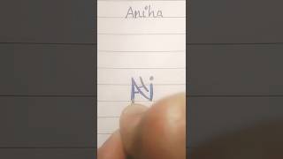 💙Aniha💙 namelogo support logoscalligraphy nametattoo shortsviral subscribe nameart status [upl. by Fe]