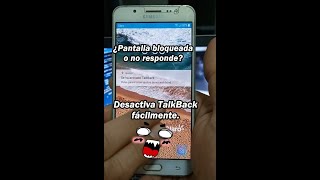 Desactivar TalkBack de tu Teléfono Android desbloquea fácilmente la Pantalla📱 Shorts [upl. by Nnyladnarb576]