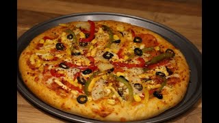 Homemade Veggie Pizza Veggie Delightveg pizza recipe  vegetable pizza recipe [upl. by Edelsten]