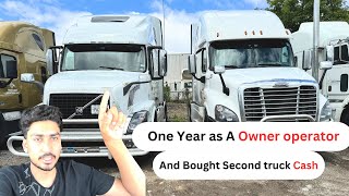 One Year As A Owner Operator AND Second Truck CASH💵  My Experience as Owning 2 trucks these days [upl. by Moonier827]