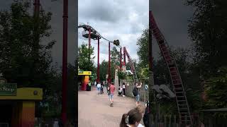 A very strange spinning coaster Dragon’s Fury chessington themepark rollercoaster thrill fun [upl. by Zusman]