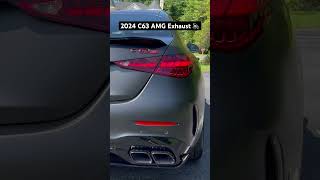 2024 C63 AMG Exhaust 🔈 cars mercedes c63amg [upl. by Krisha]