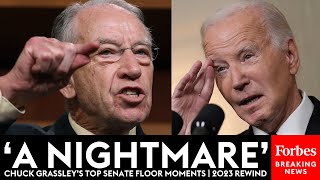 Chuck Grassley Tears Into Bidens Alarming Agenda On The Senate Floor  2023 Rewind [upl. by Durtschi]