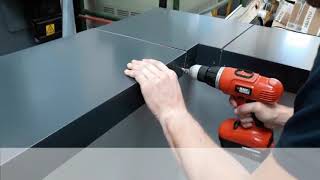 How to install Aluminium Coping panels using standard carpentry tools  Marley Alutec [upl. by Neau]