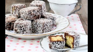 Lamington Cake  Australia traditional Chocolate cake [upl. by Lore754]