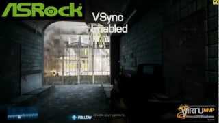 ASRock Virtu MVP  Virtual Vsync Technology Demo [upl. by Nomael641]