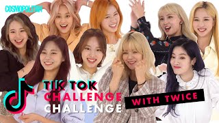 KPop Girl Group TWICE Nailed These Crazy TikTok Dances  TikTok Challenge Challenge  Cosmopolitan [upl. by Aivart880]