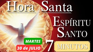 🕊️🔥7 MINUTOS CON EL ESPÍRITU SANTO🤍  HORA SANTA BREVE HOY MARTES 30 de JULIO [upl. by Wiedmann]