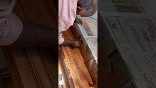 Staircase wood designing  wood grain painting viralvideo happy onam shortsviral shorts [upl. by Ardenia504]