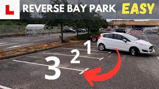 REVERSE Bay PARK with Reference Points  Use This on your Driving Test UK [upl. by Lidah]