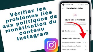 Comment vérifier les problèmes de politique de monétisation du contenu Instagram [upl. by Roz]