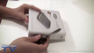 Unboxing LaCie Starck USB Mobile Hard Drive 500GB [upl. by Nariko]