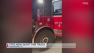 Texarkana Fire Department gets 12 million fire truck [upl. by Larner]