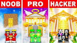 NOOB vs PRO GODDESS FAMILY HOUSE Build Challenge in Minecraft [upl. by Blus]