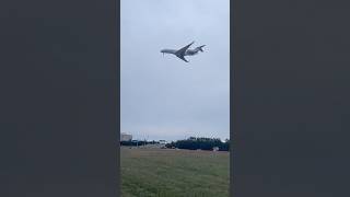 NetJets Bombardier Global 5500 N124QS landing at Dulles International Airport December 1 2024 [upl. by Parcel879]