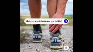 What Does An Achilles Tendon Tear Feel Like [upl. by Loferski125]