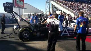 NHRA Top Fuel Dragster Starting Up [upl. by Ecirtael]