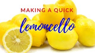 making a quick limoncello [upl. by Yahsram]