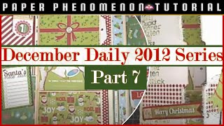 Tutorial December Daily 2012 Lapbook  Part 7  The Insert [upl. by Bohun]