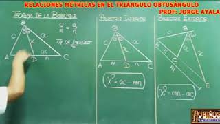 GEOMETRIA\EL TEOREMA DE LA BISECTRIZ INTERIOR DEMOSTRACION DE RELACIONES METRICAS 360p [upl. by Ahsinirt347]