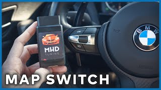 MHD Map Switch für BMW B58 N55 amp S55 Anleitung und Burble Einstellungen [upl. by Aracot]