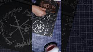 Crafting a Stunning LOTR Cover with Silver HTV on Faux Leather [upl. by Romeo]