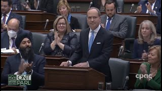 Ontario Finance Minister Peter Bethlenfalvy delivers the provincial budget – April 28 2022 [upl. by Akram]