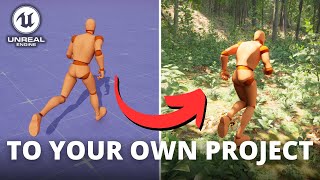 How to Import the New Motion Matching Animation Sample into Your Own Project in Unreal Engine 5 [upl. by Sibeal83]