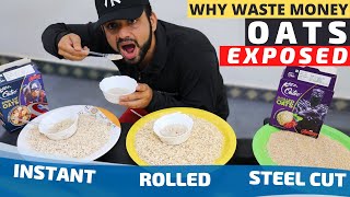 Oats Exposed  Steel Cut Oats vs Rolled Oats vs Instant Oats  Difference  PROTM  TM Fitness [upl. by Akirdna]