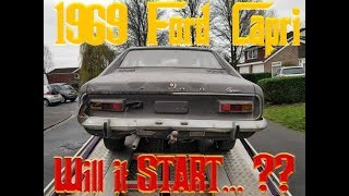 1969 FORD CAPRI Barnfind  Will it start  PART 1 [upl. by Eeclehc]