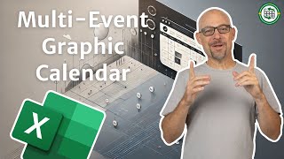 Convert a List of Events into a Graphical Calendar in Excel [upl. by Broida261]