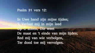 Psalm 31 vers 1 2 12 en 17  Op U betrouw ik HEER der heren [upl. by Ailisec]