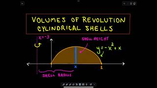 Volumes of Revolution  Cylindrical Shells Two Examples [upl. by Acined]