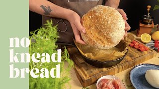 No Knead Bread  Easy Homemade Artisan Bread Recipe cooking food baking [upl. by Eivol]