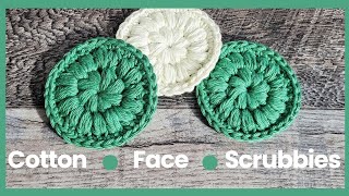 Crochet Cotton Face Scrubbies  Reusable [upl. by Honna]