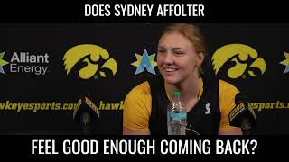 Sydney Affolter Talks About Struggles Coming Back hawkeyes [upl. by Odlo]