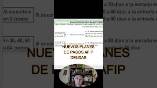 Plan de pagos afip cancela la deuda beneficios cuotas intereses moratoria afip [upl. by Ano]