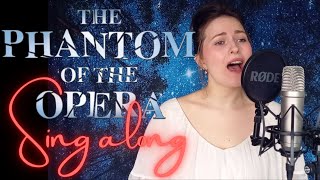 【The Phantom Of The Opera】Duet FEMALE ONLY Christine only SING ALONG KARAOKE cover [upl. by Ahsiened]