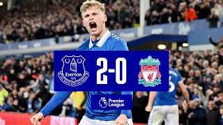 EVERTON 20 LIVERPOOL  PREMIER LEAGUE HIGHLIGHTS [upl. by Meihar]