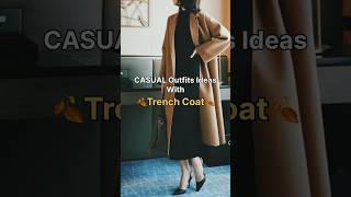 Casual Outfits Ideas with Trench Coat oldmoney Style fashion shortsfeed ootd viralvideo shorts [upl. by Siramay108]