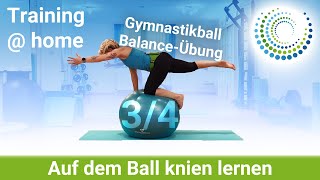 Stabilisation auf dem Ball 34  pezziball Übungen  tiefenmuskulatur beckenboden [upl. by Vevine]