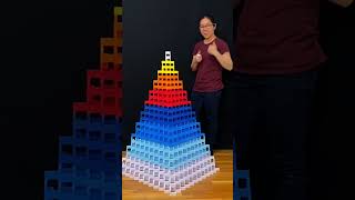 I built and toppled a WR domino pyramid [upl. by Archle]